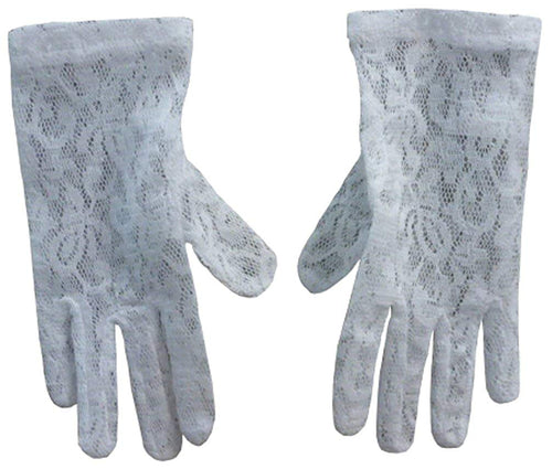 N'Ice Caps Girls Stretch White Special Occasion Parade Costume Gloves