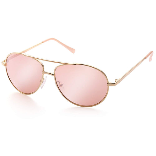 Aviator Sunglasses for Kids Girls Boys Children, Small Face Eyewear for Age 3-12, UV Protection, with Case, Lightweight