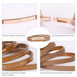 Women’s Skinny Leather Belt Adjustable Slim Waist Belt with Gold Alloy Buckle for Dress By JASGOOD