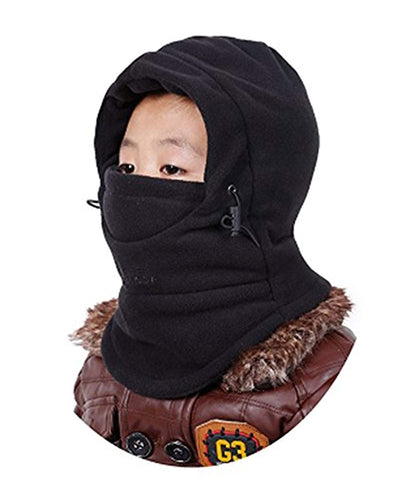 ZZLAY Children's Balaclavas Hat Thick Thermal Windproof Ski Cycling Face Mask Caps Hood Cover Adjustable Cap