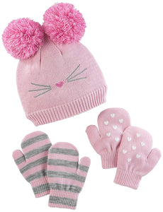 Simple Joys by Carter's Baby and Toddler Girls' Hat and Mitten Set