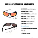 YAMAZI Children Sports Polarized Sunglasses For Kids Boys Girls Rubber Flexible Frame Sunglasses UV Protection
