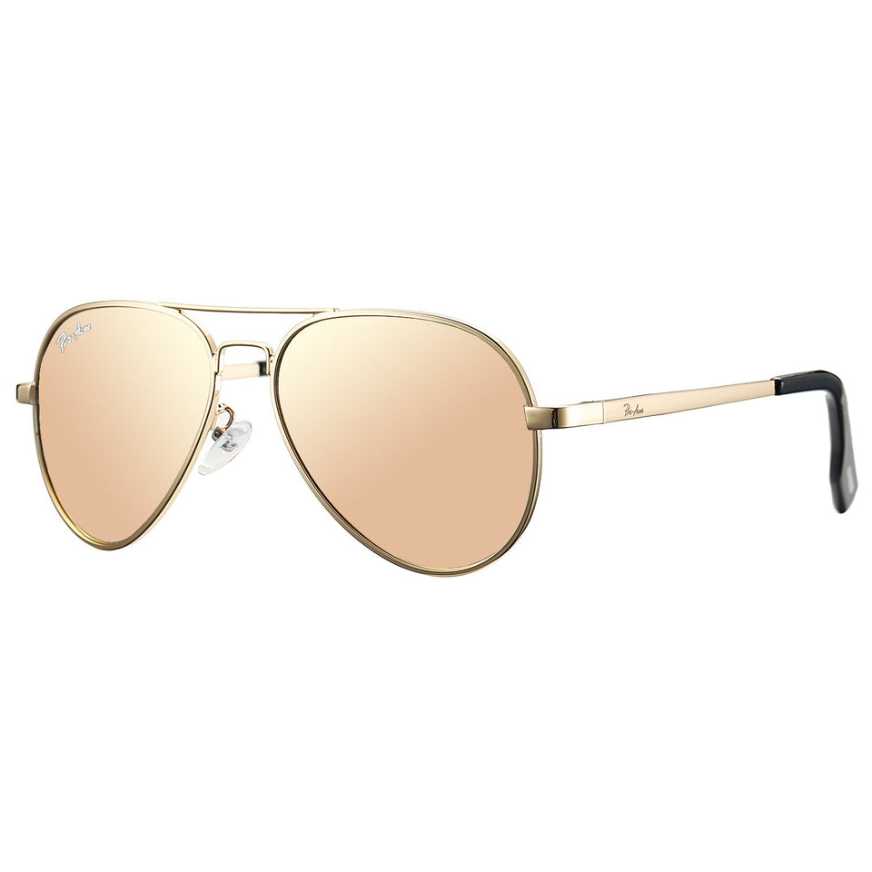 Pro Acme Small Polarized Aviator Sunglasses for Kids and Youth Age 5-18