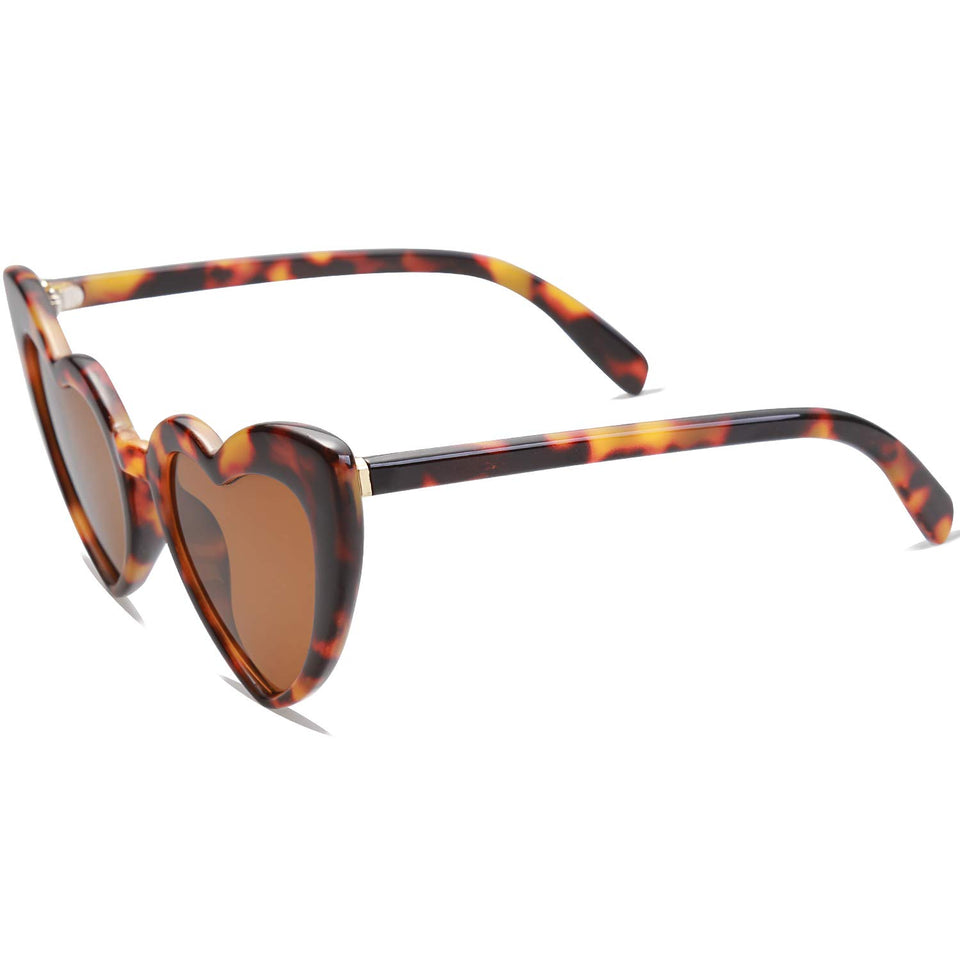 SOJOS Heart Shaped Sunglasses Clout Goggle Vintage Cat Eye Mod Style Retro Glasses Kurt Cobain
