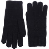 BYOS Winter Women's Toasty Warm Plush Fleece Lined Knit Gloves in Solid & Glitter