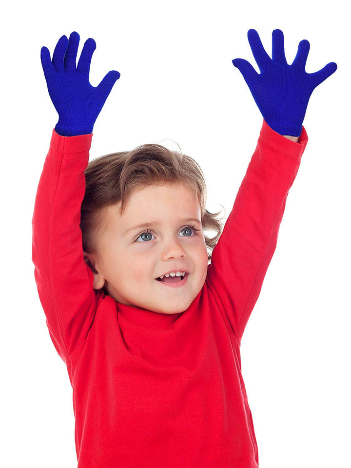 Kids Gloves Full Fingers Knitted Gloves Warm Mitten Winter Favor for Little Boys and Girls