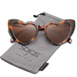 SOJOS Heart Shaped Sunglasses Clout Goggle Vintage Cat Eye Mod Style Retro Glasses Kurt Cobain
