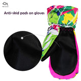 YR.Lover Children Ski Gloves Winter Warm Outdoor Riding Thickening Gloves(2-4Y)