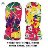 YR.Lover Children Ski Gloves Winter Warm Outdoor Riding Thickening Gloves(2-4Y)
