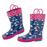 Stephen Joseph Girls All Over Print Rain Boots