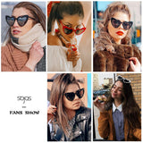 SOJOS Heart Shaped Sunglasses Clout Goggle Vintage Cat Eye Mod Style Retro Glasses Kurt Cobain