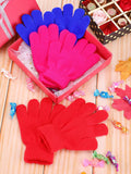 Kids Gloves Full Fingers Knitted Gloves Warm Mitten Winter Favor for Little Boys and Girls