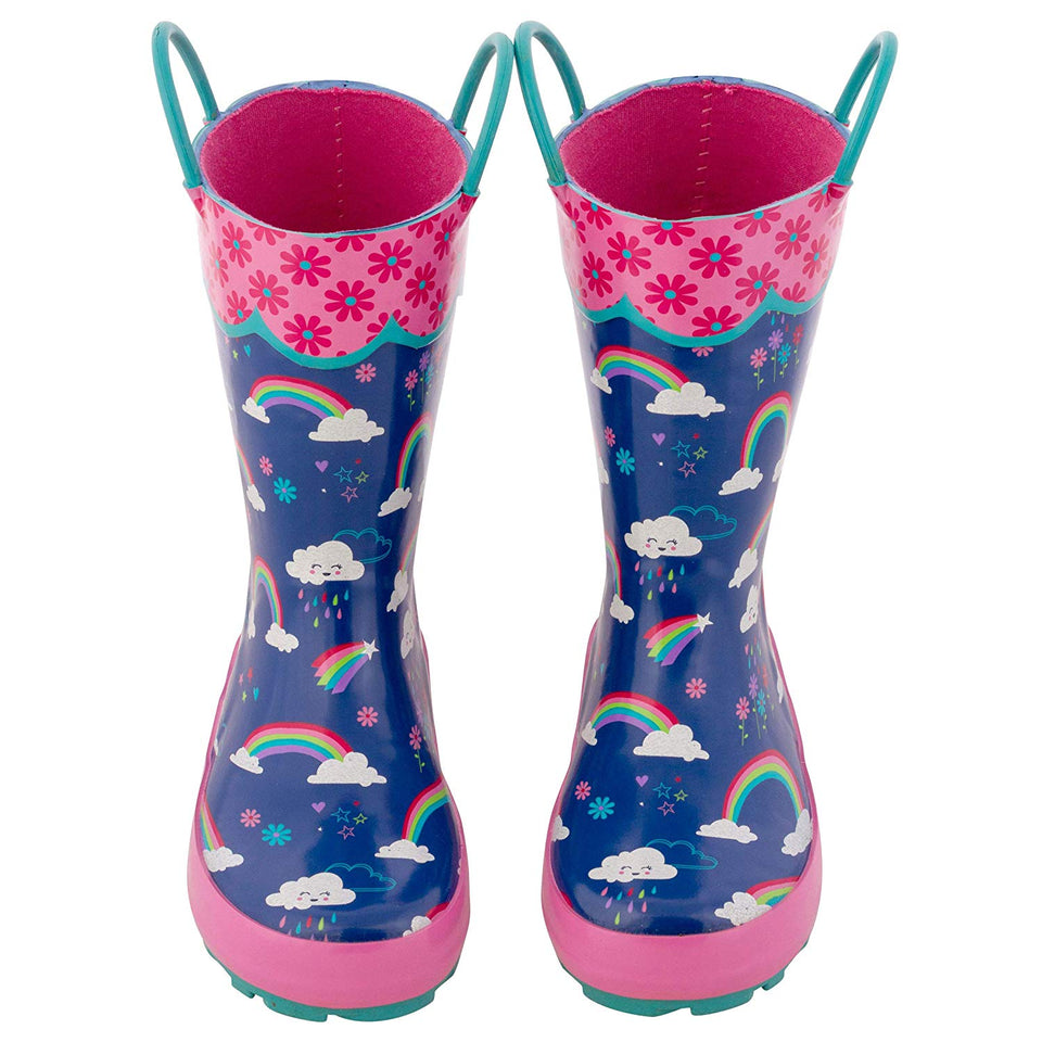 Stephen Joseph Girls All Over Print Rain Boots