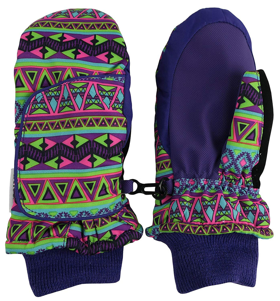 N'Ice Caps Kids and Baby Easy On Wrap Waterproof Thinsulate Winter Snow Mitten